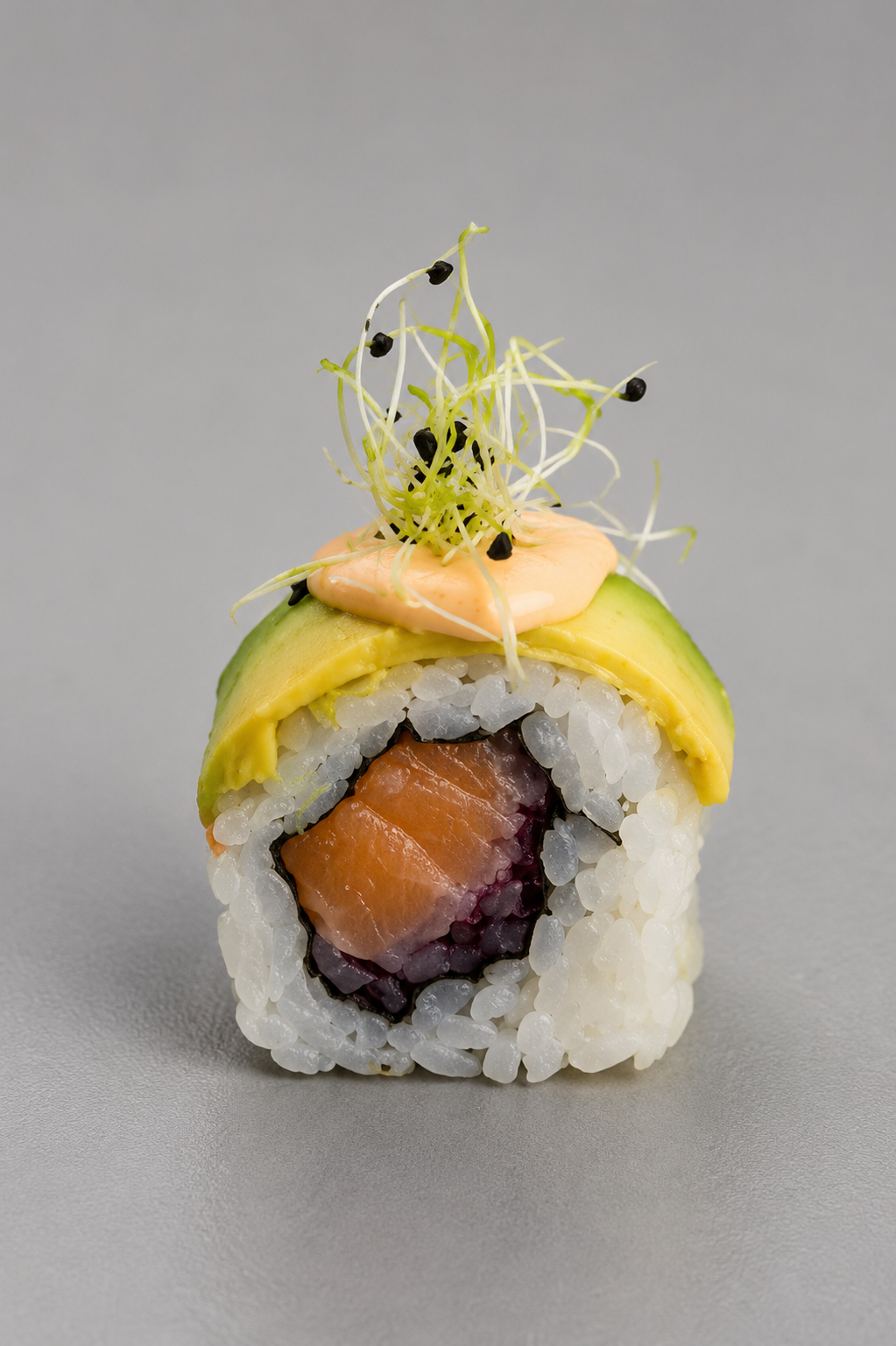 Saumon oignon rouge sauce mint